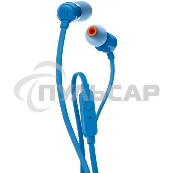 Наушники JBL Tune 110, 3.5 мм, внутриканальные, синий