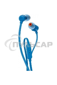 Наушники JBL Tune 110, 3.5 мм, внутриканальные, синий