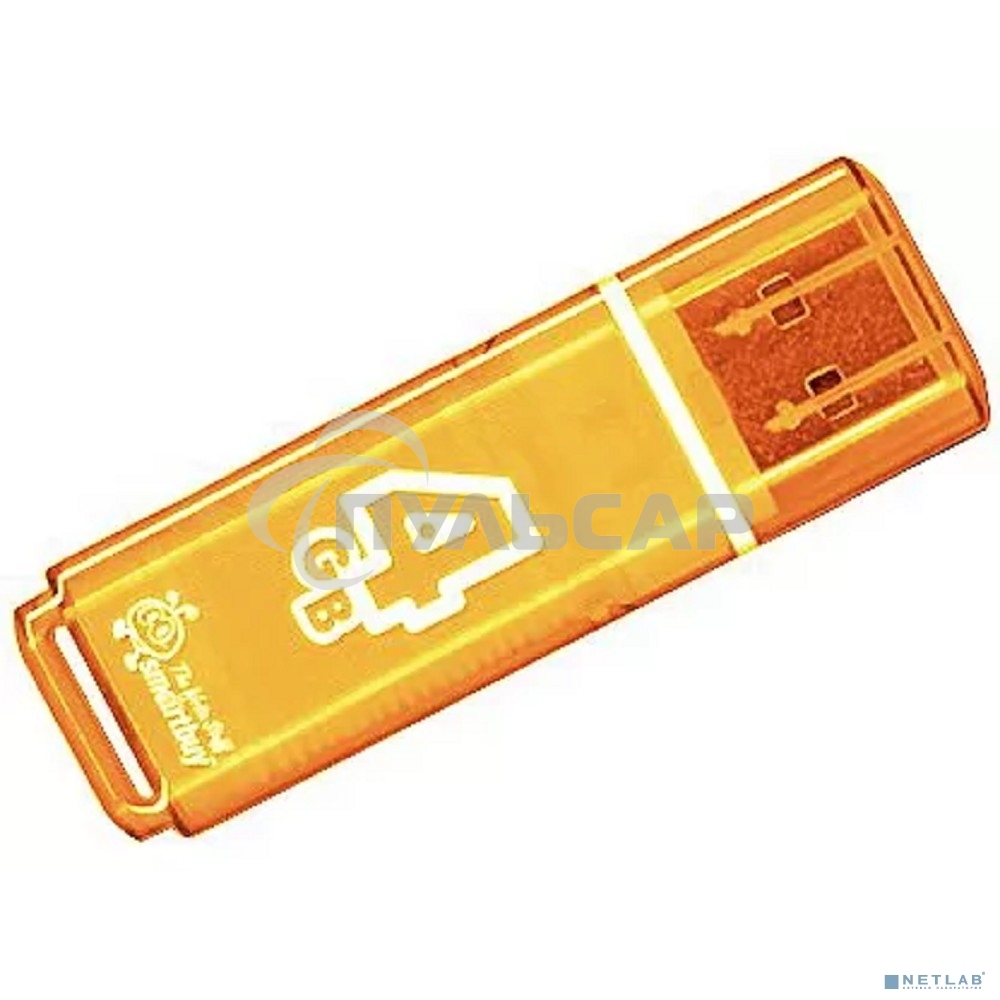 Флешка USB Smartbuy 4 Gb USB <USB 2.0> Smartbuy Glossy series Orange (SB4 GbGS-Or)