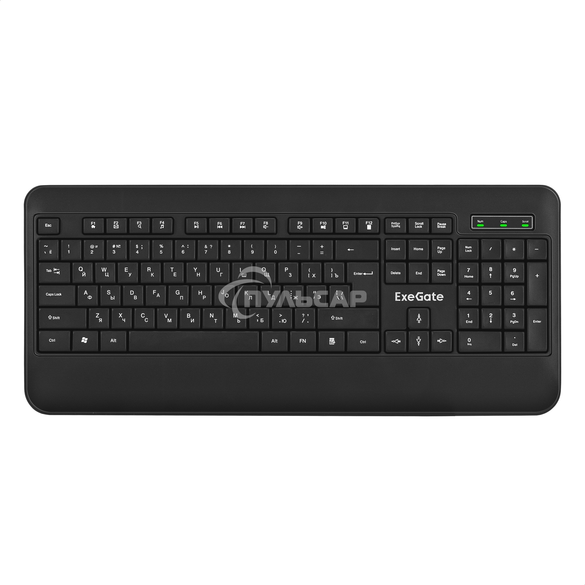 Клавиатура проводная ExeGate Professional Standard LY-E5500M, USB, черный