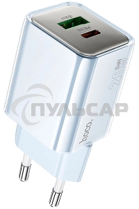 Сетевое зарядное устройство Hoco N46 Glorious 20W 3A (PD) синий