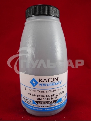 Тонер HP CP 1210/15/1510/18/25/CM 1312 MFP черный, химический (фл.55г.) Katun фас. Россия