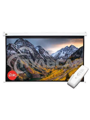 Экран 186x105см Motoscreen 16:9 настенно-потолочный(моторизованный) 84' Matt White (MW)