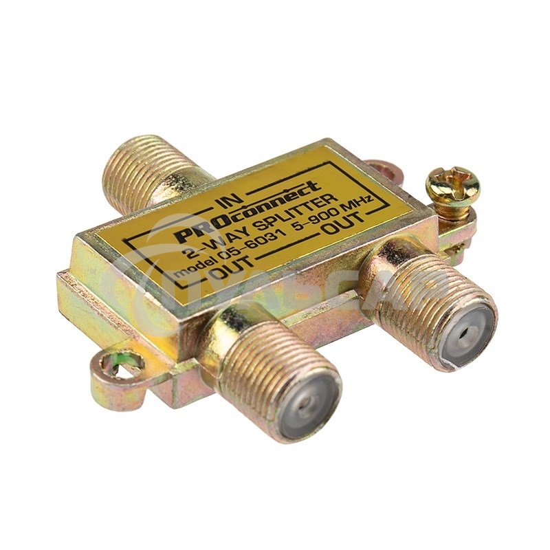Делитель ТВ х 2 под F разъем 5-900 МГц PROCONNECT