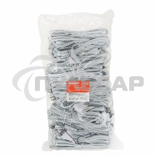 Шнур сетевой, вилка плоская без розетки, кабель 2x0.5 мм², длина 1,8 метра, белый Rexant