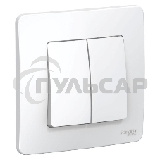 Переключатель 2-кл. СП BLANCA (сх.6+6) 10А 250В бел. SchE BLNVS106601