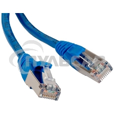 Патч-корд Hyperline PC-LPM-STP-RJ45-RJ45-C5e-0.5M-LSZH-BL Патч-корд F/­UTP, экранированный, Cat.5e, LSZH, 0.5 м, синий