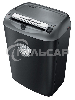Шредер Fellowes Powershred 75Cs FS-46750 (FS-4675001/FS-4675002) авт., 3.9х50мм, 12лст., 27лтр., уничтожает: скобы, карты, скрепки, CD, селектор кол-ва листов