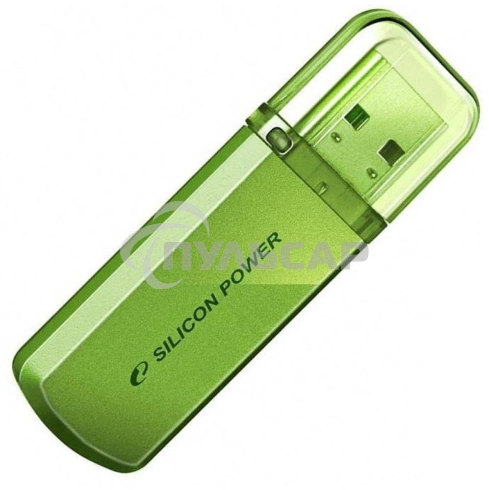 Флешка USB R/W Silicon Power R/W 8Gb Helios 101 SP008Gb,UF2101V1N USB 2.0 зеленый