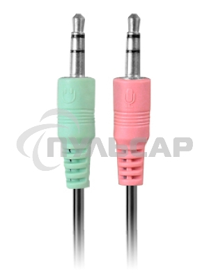 Наушники с микрофоном A4Tech HS-10 черный 2м