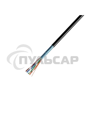 Кабель витая пара Rexant F/UTP, категория 5e, ZH нг(А)-HF, 4PR, 24AWG, внешний, черный, 305 м