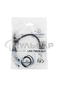 Патч-корд UTP Cablexpert кат.5e, 0.5м, литой, многожильный, черный