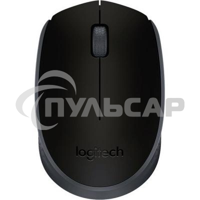 Мышь беспроводная Logitech M171 черный/серый, 1000 dpi, радиоканал, USB, кнопки - 3