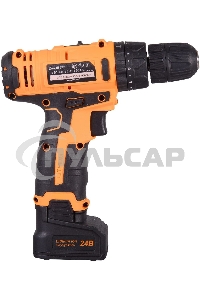 Дрель-шуруповерт Вихрь ДА-24Л-2кУ 72/14/19, Аккумуляторная, 24В, 2 АКБ, Ударная