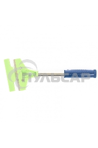 Скребок, фиксированное лезвие 100мм, металлич. обрезиненная ручка, 250мм Сибртех