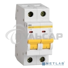 Выключатель автоматический модульный 2п C 10А 4.5кА ВА47-29 ИЭК MVA20-2-010-C