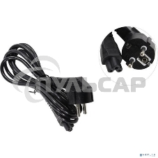 Кабель питания ноутбуков ExeGate Power PC5-1,8P (Евровилка Schuko->С5) VDE-250V-3*0.5-CU, 6A, 1.8м