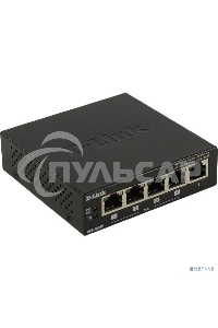 Неуправляемый коммутаторD-LinkDES-1005P/B1A с 5 портами 10/100Base-TX (1 порт с поддержкой PoE)