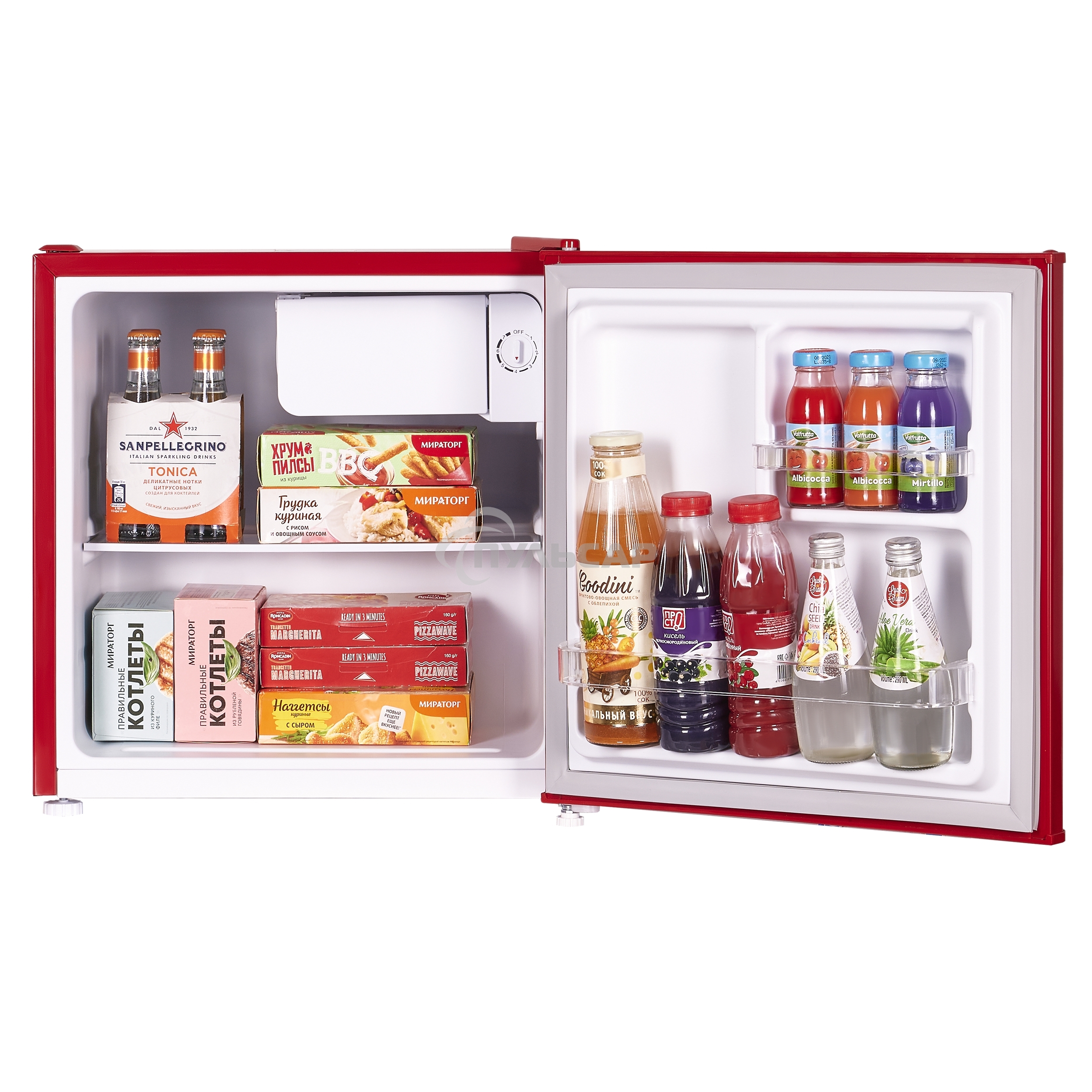 Холодильник Maunfeld MFF50RR красный однокамерный 50л