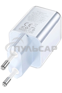 Сетевое зарядное устройство Hoco N46 Glorious 20W 3A (PD) синий