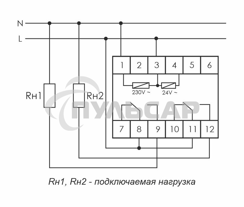 Реле времени PCU-510 (многофункц. 230В 2х8А 2перекл. IP20 монтаж на DIN-рейке) F&F EA02.001.009
