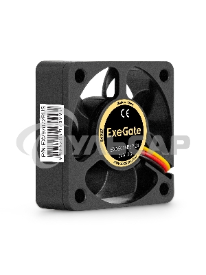 Вентилятор для корпуса ExeGate EX05015B3P-24 черный, 50 мм, 7500 об/мин, 39.4 дБ, 3 pin