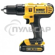Дрель-шуруповерт DeWalt DCD778S2T-QW, Аккумуляторная, 18В, 2 АКБ, Ударная, Кейс