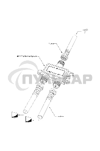 Делитель ТВ х 2 под F разъем 5-900 МГц PROCONNECT