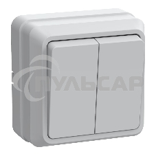 Выключатель Iek EVO20-K01-10-DC ВС20-2-0-ОБ 2кл 10А откр.уст. ОКТАВА (белый)