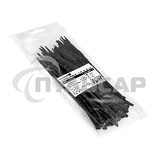 Стяжка (хомут) нейлоновая ExeGate CV66-120x2.5B (нейлон 6.6, 120x2.5мм, неоткрывающаяся, halogen free, -40°C - +85°C, черная, 100 шт)