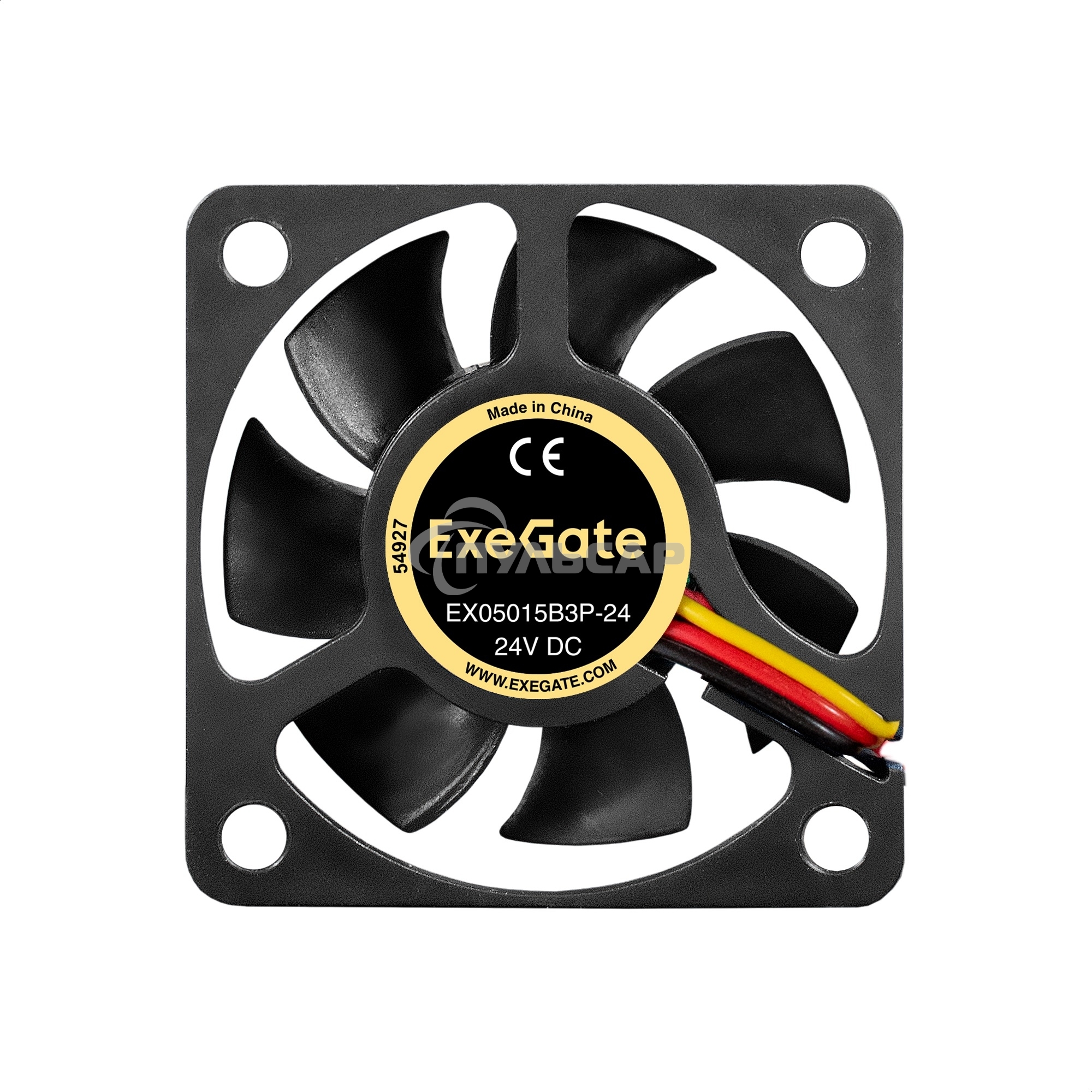 Вентилятор для корпуса ExeGate EX05015B3P-24 черный, 50 мм, 7500 об/мин, 39.4 дБ, 3 pin