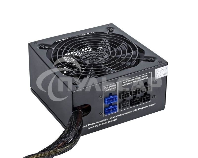 Блок питания ExeGate 700PPX (EX220362RUS), 700Вт, 135мм, модульный, черный