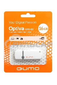 Флешка USB 2.0 QUMO 16 Gb Optiva 02 White QM16GUD-OP2-белый