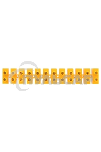 Клеммная винтовая колодка KВ-25 10-25, ток 60 A, полиэтилен желтый Rexant (10 шт./уп.)